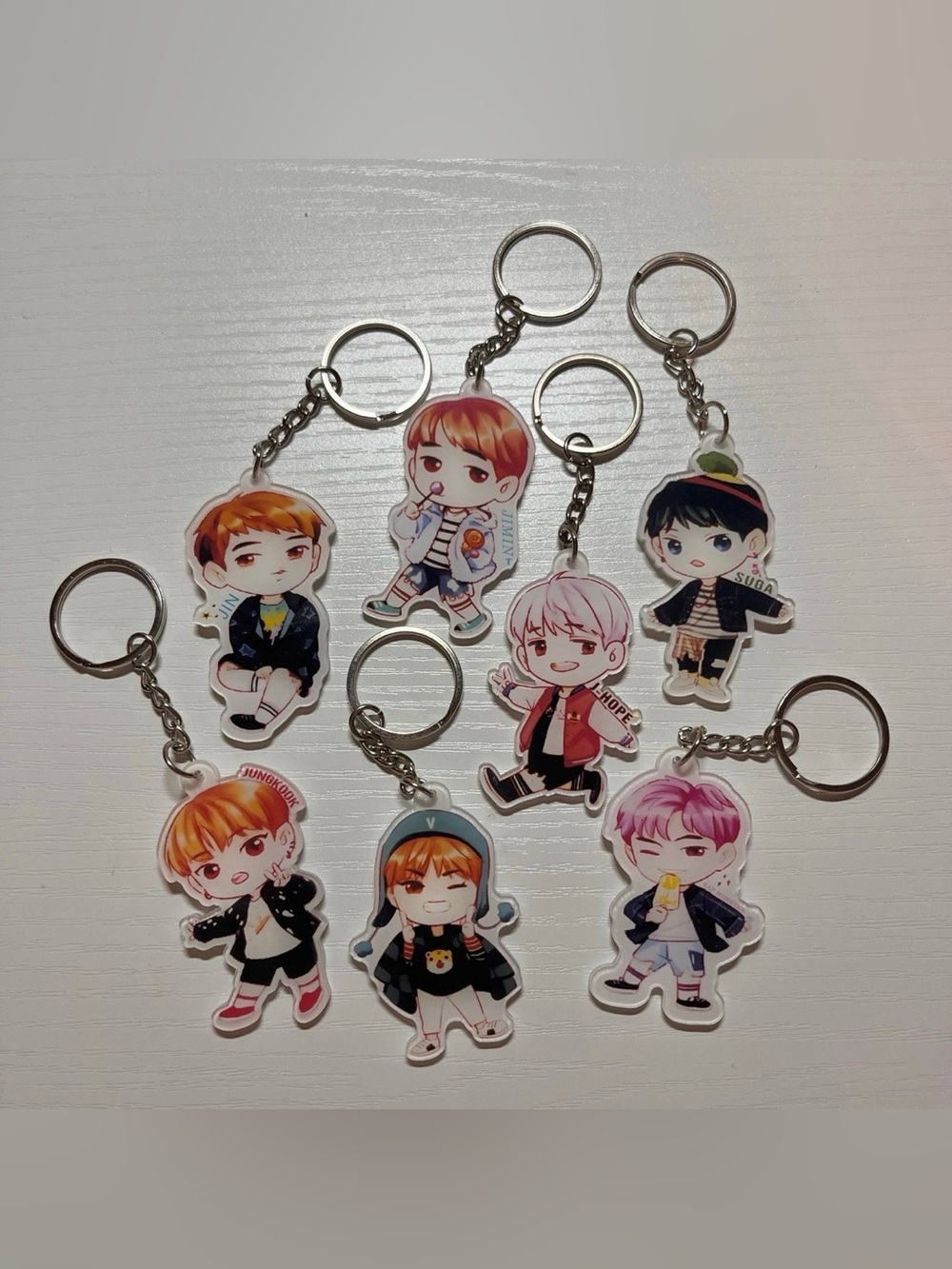 BTS You Never Walk Alone Keychains - 7pcs Set